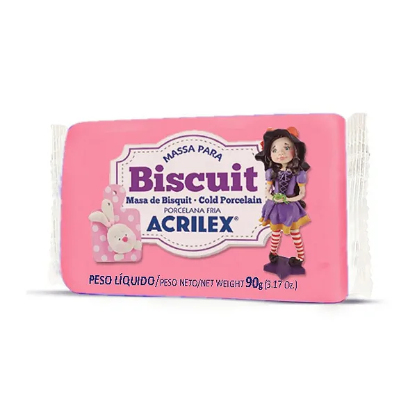 Massa Biscuit 90G 537 Rosa Acrilex