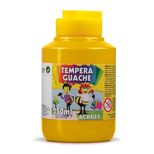Guache 250Ml 564 Amarelo Ocre Acrilex