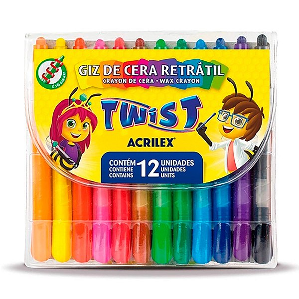 Giz De Cera Twist Retratil 090100000 Acrilex