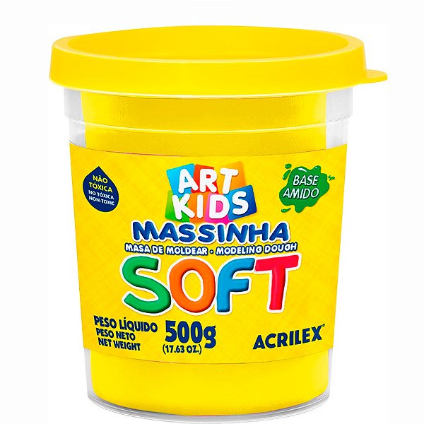 Massa Soft 500Grs 102 Amarelo Acrilex