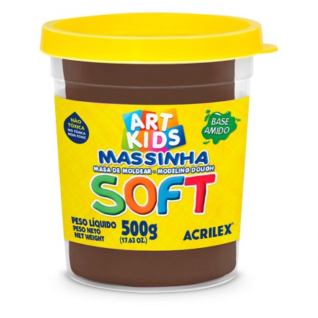 Massa Soft 500Grs 814 Chocolate Acrilex