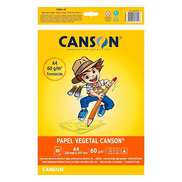 Bloco Vegetal Liso A4 C/10 F 60G 66667078