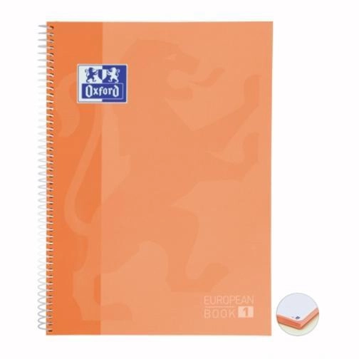 Caderno Universitário Oxford 120 Folhas 5 Matérias Pêssego