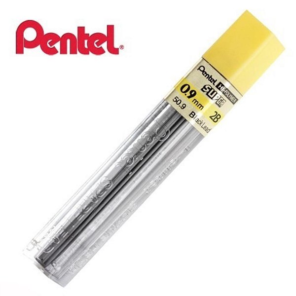 Grafite Pentel 0.9 2B 50 2B9X