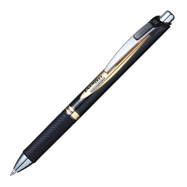 Caneta Pentel Energel Permanente 0.5 Preta  Blp75A