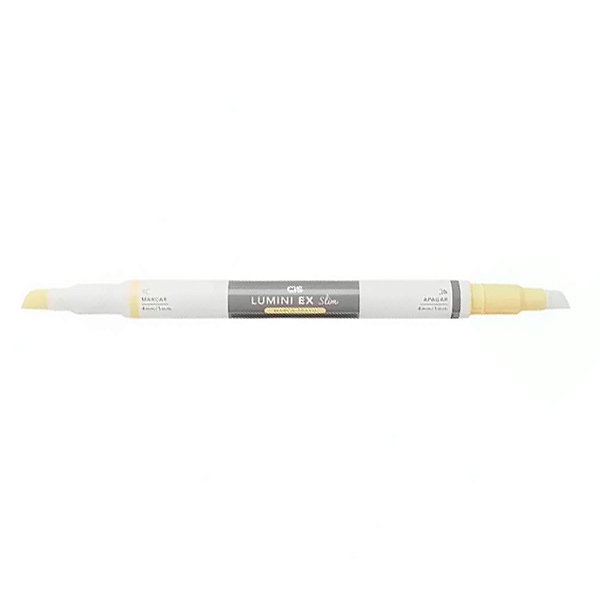 Caneta Marca Texto Cis Lumini Ex Slim Amarelo