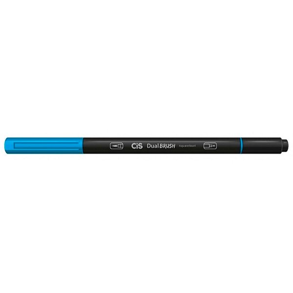 Caneta Cis Dual  Brush Azul Claro 06