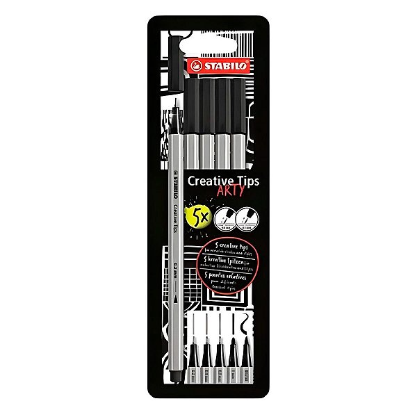 Caneta Stabilo Point C/5 Creative Tips 89/5 120
