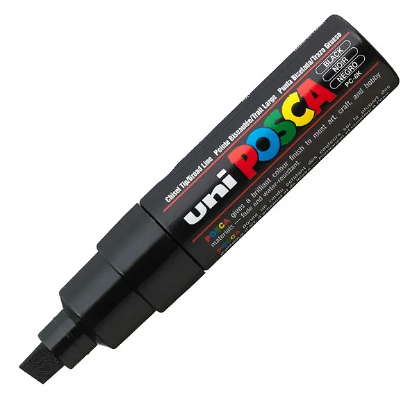 Caneta Uni Ball Posca Pc-8K Preta