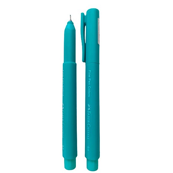 Caneta Hidrografica Faber-Castell Finepen Verde Agua