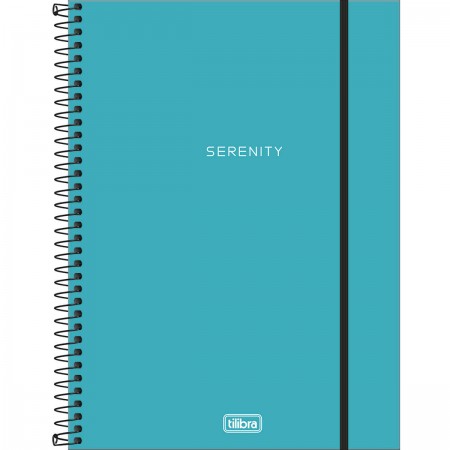 Caderno Espiral Neon Tilibra 10 Materias 20mm x 275mm 160 Folhas Azul