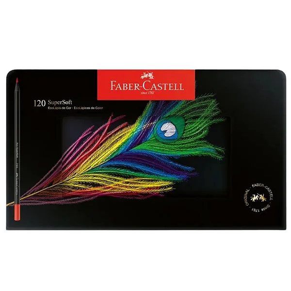 Estojo Ecolápis de Cor Supersoft C/120 Cores 1207120SOFT FABER-CASTELL