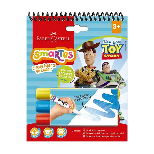 Bloco de Atividades Para Colorir Smartes Toy Story 755907 FABER-CASTELL