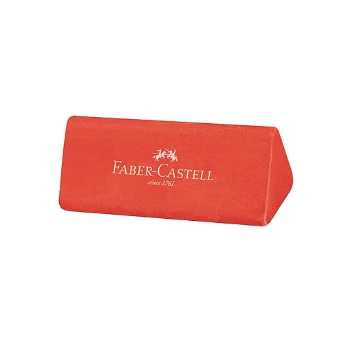 Borracha Triangular Jumbo Vermelha Faber-Castell