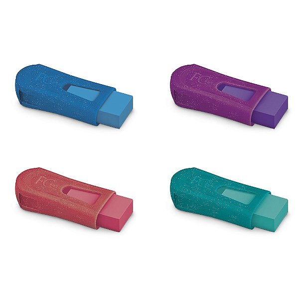 Apontador Com Borracha Glitter Faber Castell 124borglizf
