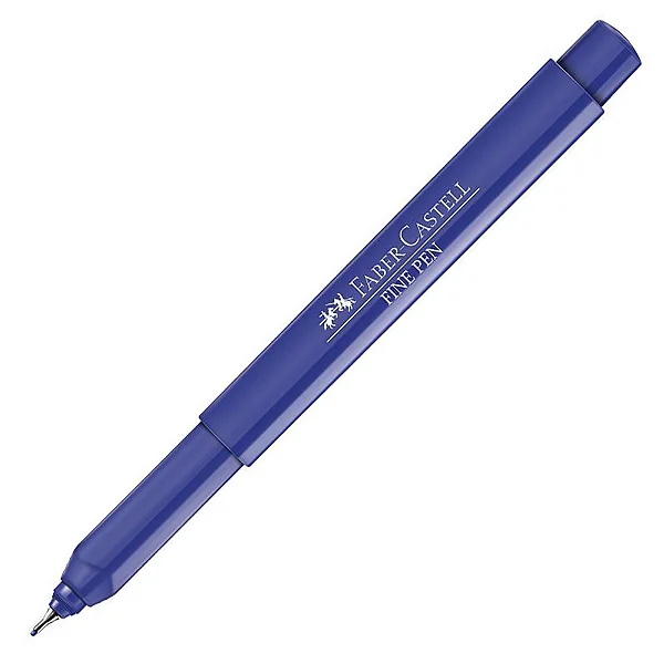 Caneta hidrográfica Fine Pen Azul FPB/AZZF - Faber-Castell