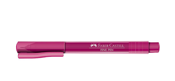 Caneta Hidrográfica Fine Pen 0.4mm Carmim Faber-Castell 1 UN FPB/CMZF