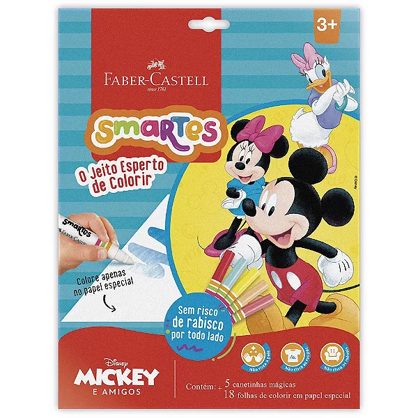 Kit De Colorir Mickey Mágico Smartes – Faber-Castell
