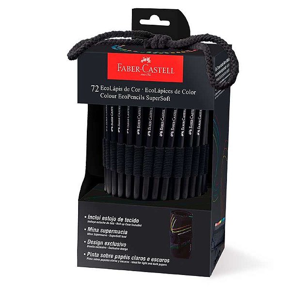 Lápis de Cor Ecopencils 72 Unidades Supersoft Faber-Castell