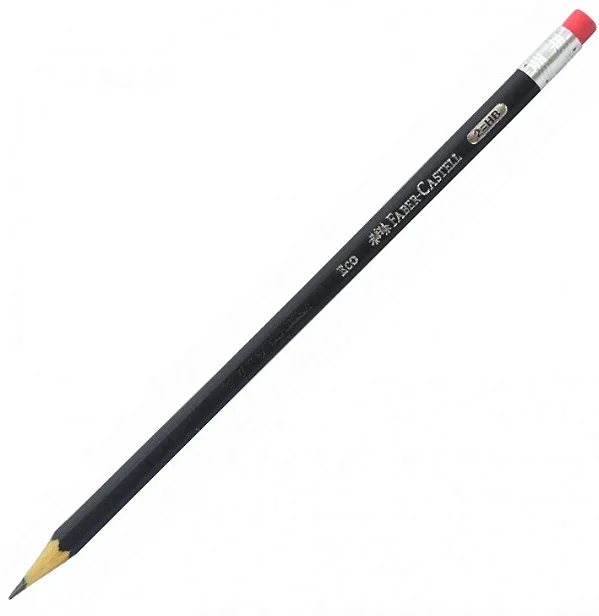 Lapis Grafite 1205 c/Borracha Hexagonal Faber Castell 1205Sm/B