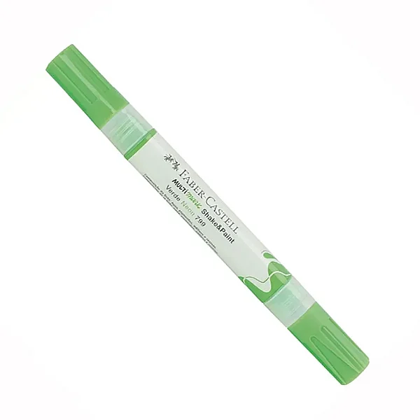 Marcador Ponta Dupla Verde Neon 799 Multimark Faber-Castell  M/SPRSM799