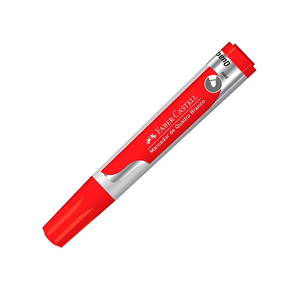 Pincel Quadro Branco Faber Castell Vermelho MQB/