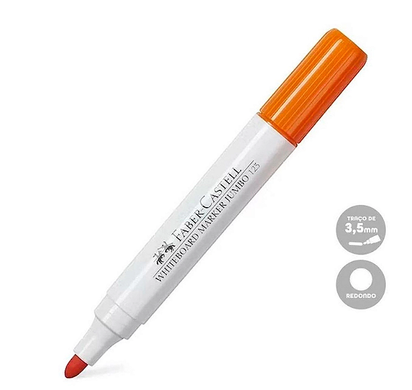 Pincel Quadro Branco Faber Castell Laranja MQB/