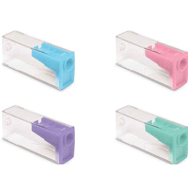 Apontador c/ Deposito Faber-Castell Pastel REF.125PASTELZF