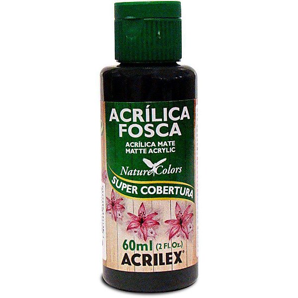 Tinta Acrílica Fosca 60ml Preto 520 Nature Colors Acrilex
