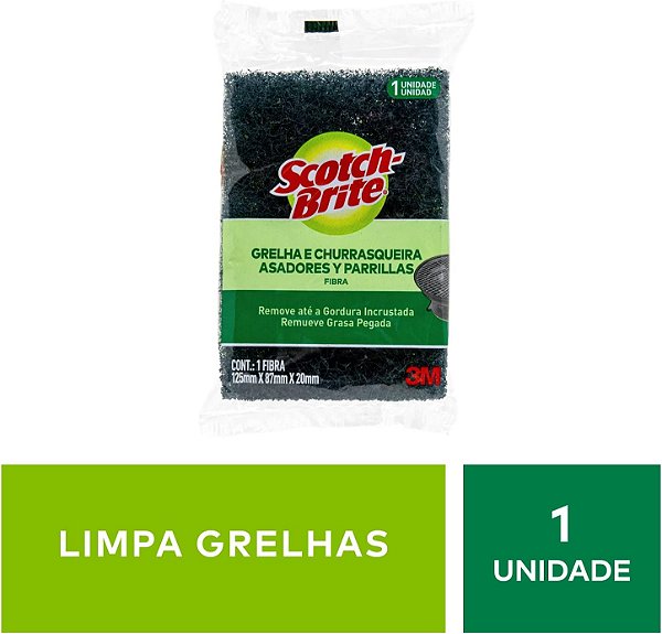 Scotch-Brite 3M Esponja para Grelhas e Churrasqueiras 1 unidade