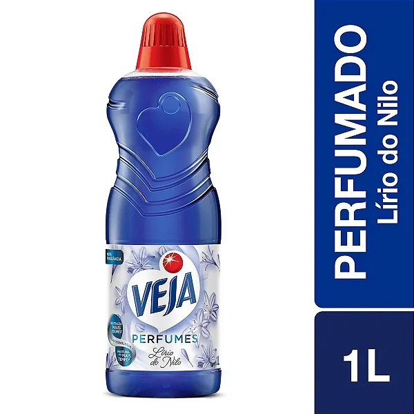 Limpador Perfumado Veja Perfumes Lírio Do Nilo 1l
