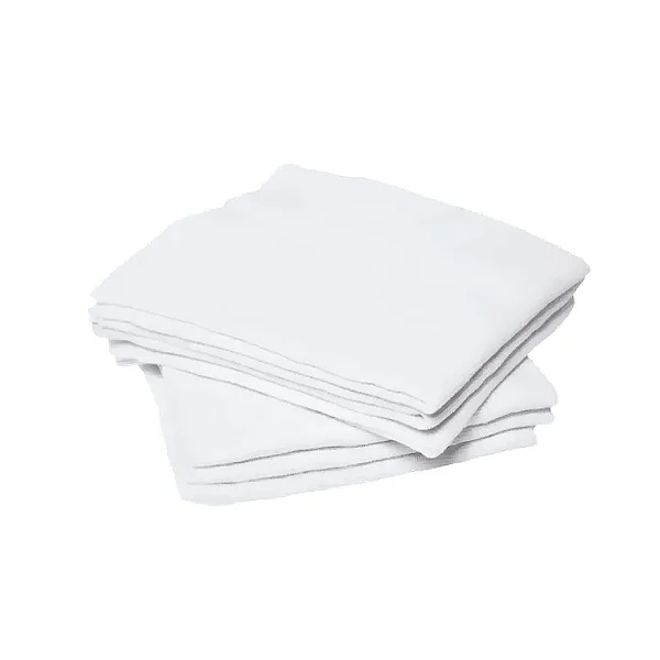 Flanela branca para limpeza 38x58 Caebi