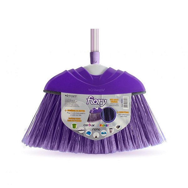 Vassoura Fiory Original Roxa 70 tufos c/ Cabo 1.20m