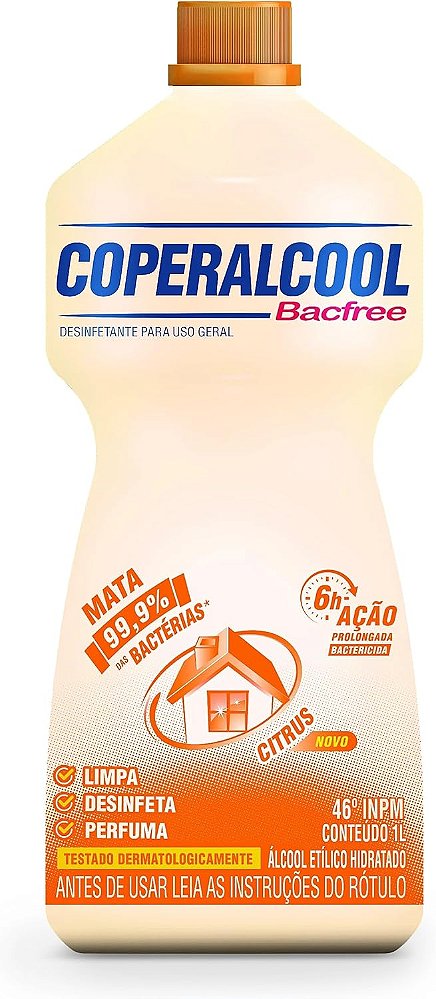 Alcool 46°Inpm Coperalcool Bacfree Citrus 1 L