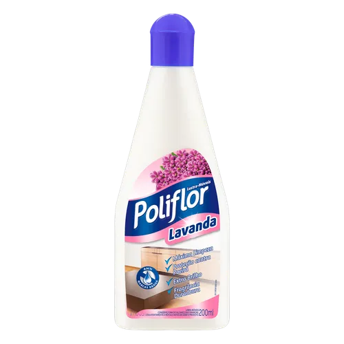 Lustra Móveis 3 em 1 Lavanda Poliflor Frasco 200ml