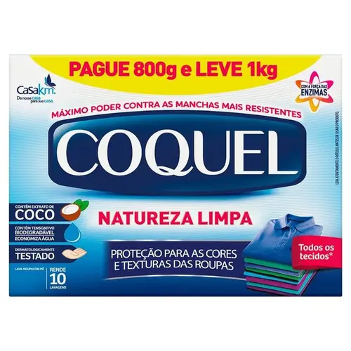 Sabão de Coco Em Pó 1kg Coquel
