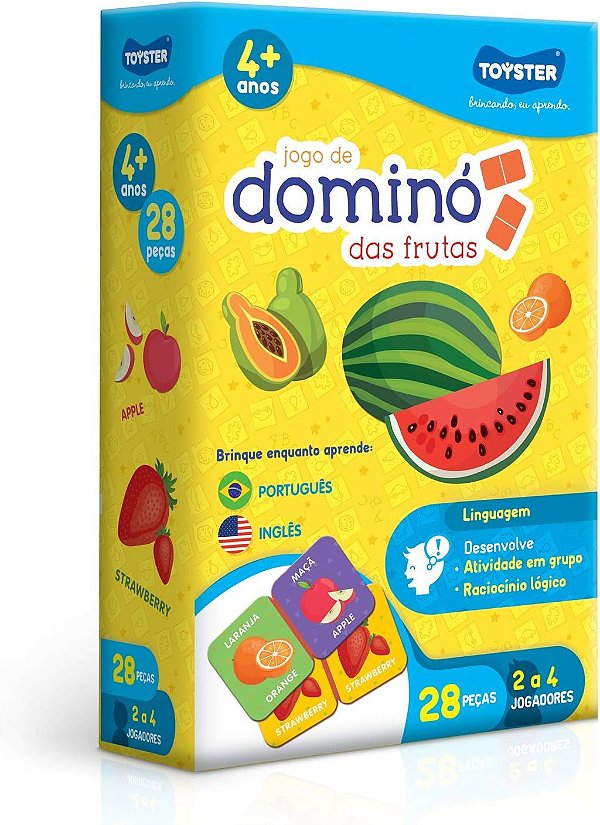 Toyster - Dominó das Frutas - Jogo Educativo