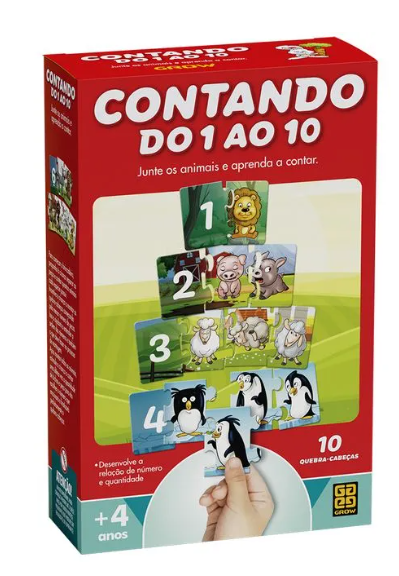 Puzzle Contando do 1 ao 10