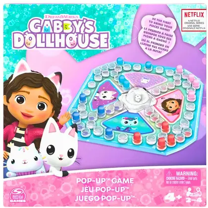 Jogo de Tabuleiro Ludo Plástico Gabbys Dollhouse Grow