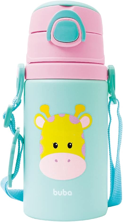 Buba Garrafinha De Aluminio Animal Fun Girafa Colorido