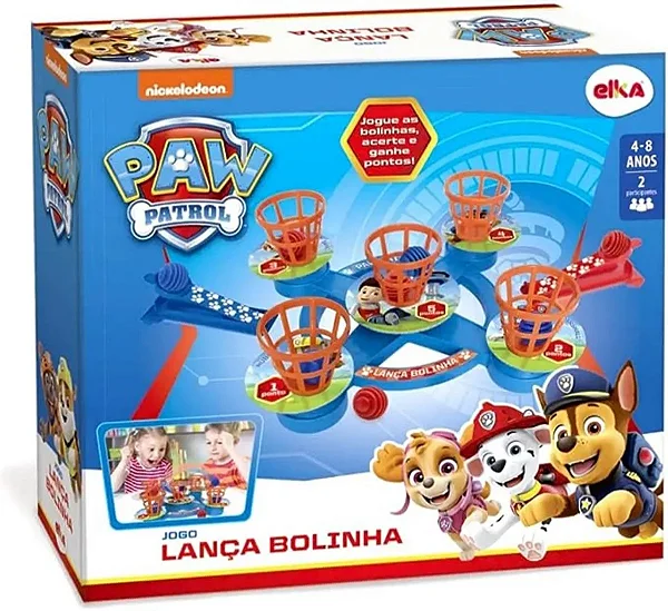 Jogo Lança Bolinhas Patrulha Canina Ref 1112