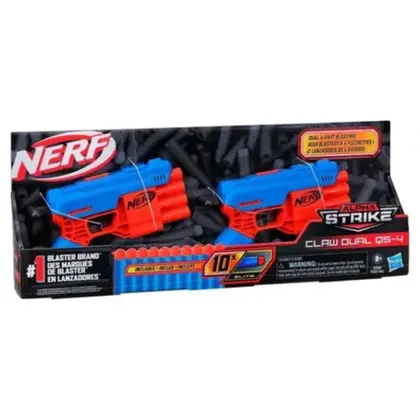Lança Dardos Nerf Alpha Strike Claw Dual Hasbro - F2468