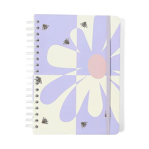 Caderno Espiral Melissa Pautado 17x24 Max Bloomy 10 Matérias 160 fls