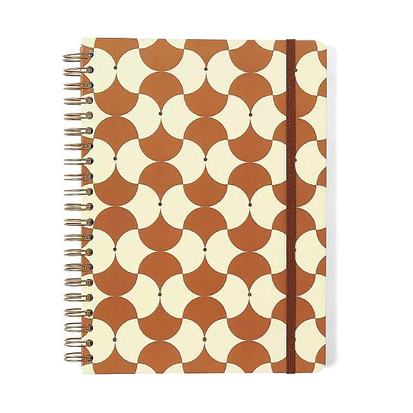 Caderno Espiral Bossa Nova Pautado 20x28 Boemia Caramelo 10 Matérias 160 fls