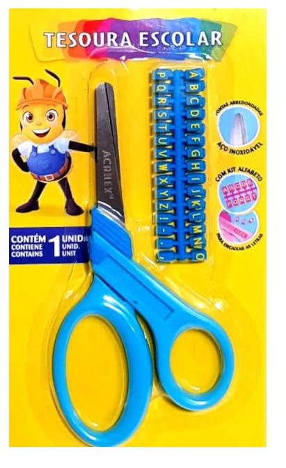 Tesoura Escolar Letras Az 225440