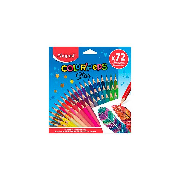 Lapis de Cor 72 Cores Color Peps Star Maped