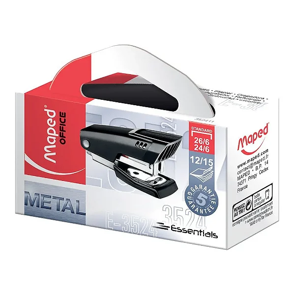 Mini Grampeador Maped 24/6 - 15 Folhas