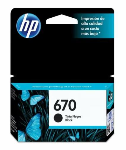 Cartucho Hp Cz113ab (670) Preto