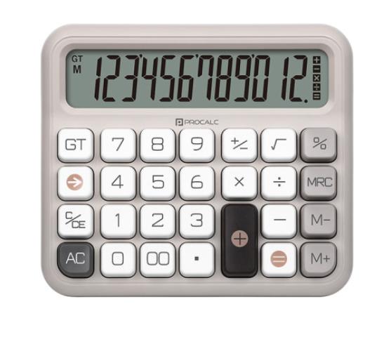 Calculadora de Mesa Cinza 12dig Pc315-gy