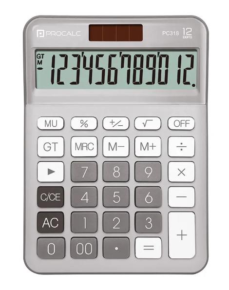 Calculadora de Mesa 12dig Pc318